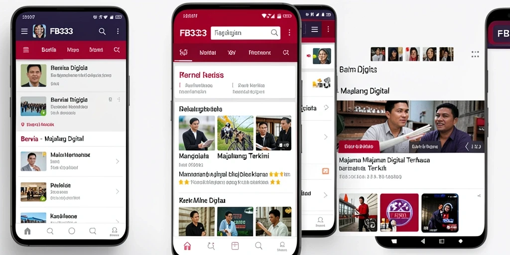Antarmuka aplikasi FB333 yang menarik dan informatif.