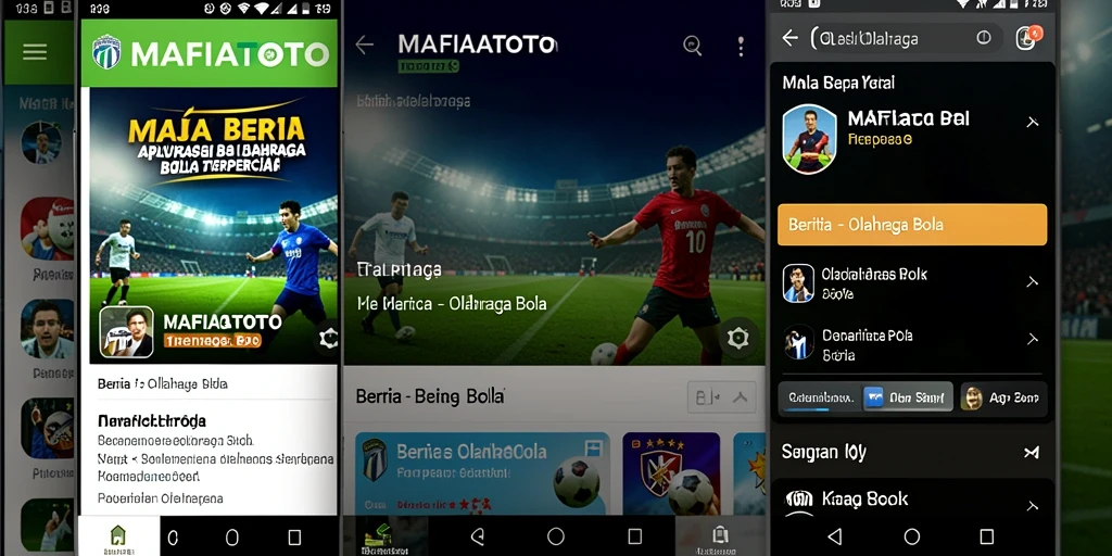 Antarmuka MAFIATOTO yang informatif tentang Olahraga Bola.