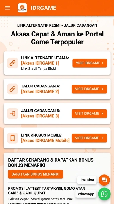 Link Alternatif idrgame untuk Akses Mudah
