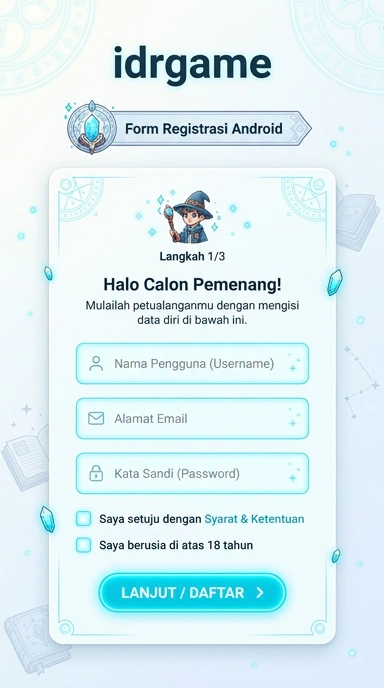 Cara Registrasi Akun idrgame yang Mudah